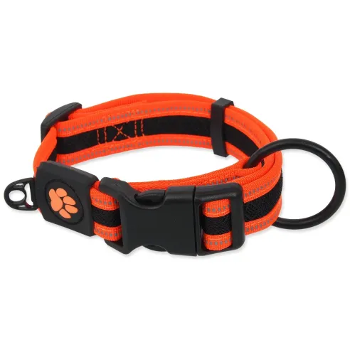 Obojok Active Dog Fluffy S oranžový 2x27-41cm