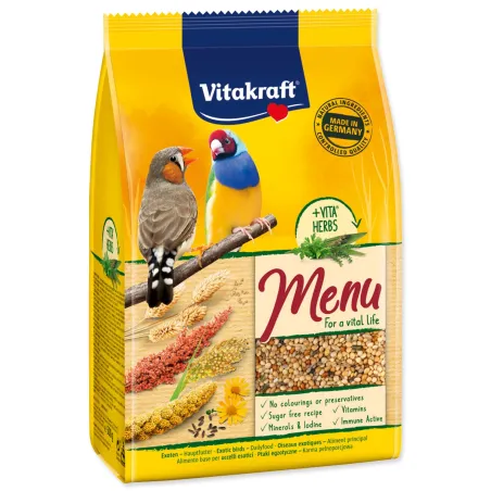 Krmivo Vitakraft Vital Menu drobný exot 500g