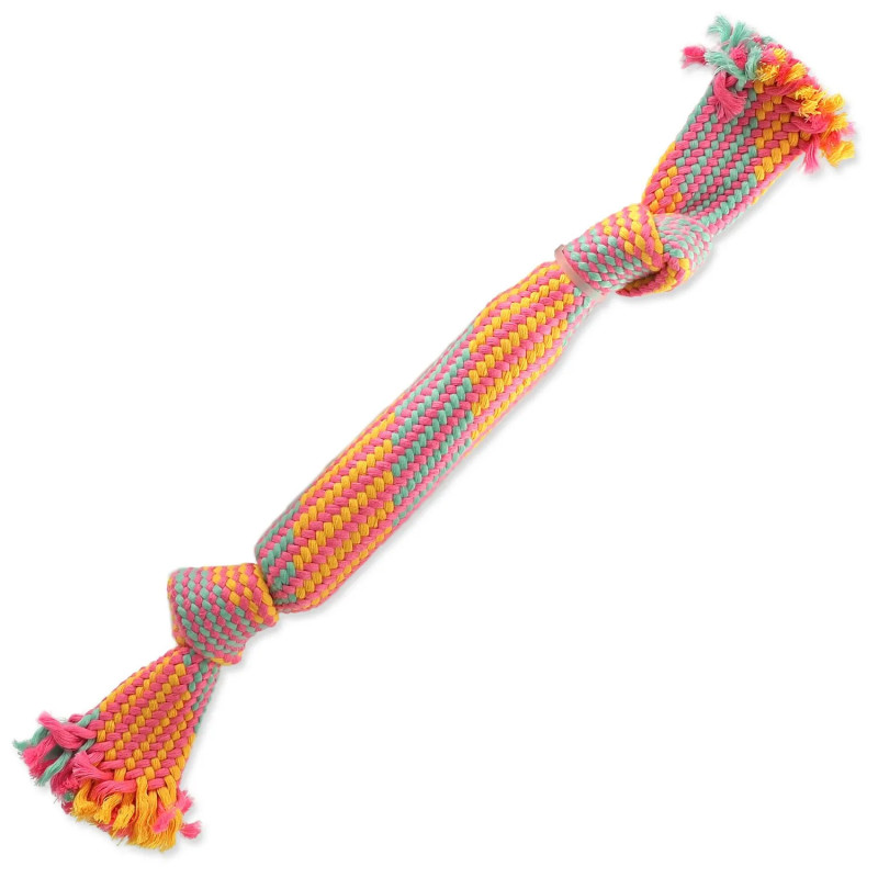 Dog Fantasy Preťahovadlo farebné so zvukom vzor č.12 knôty40 cm