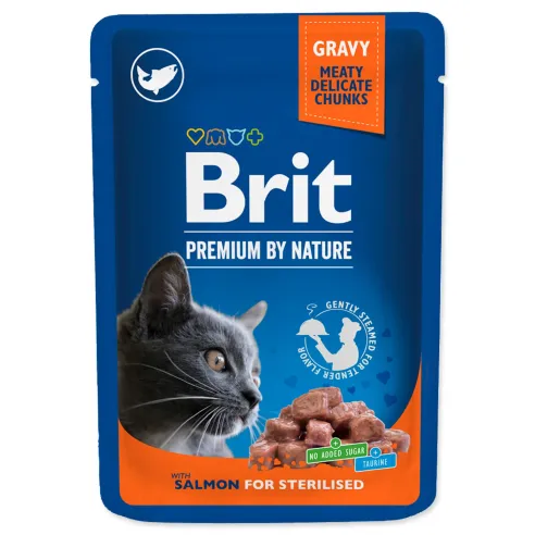 Kapsička Brit Premium Cat Sterilisod losos 100g