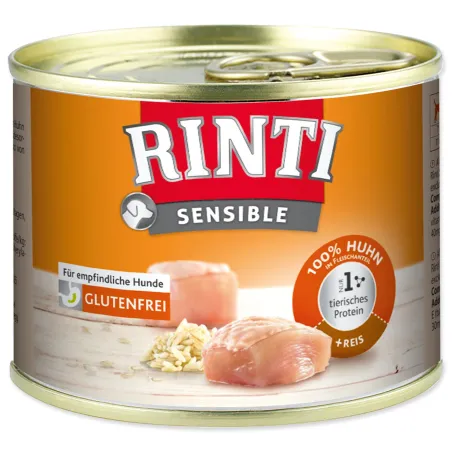 Konzerva Rinti sensible Adult kura a ryža 185g