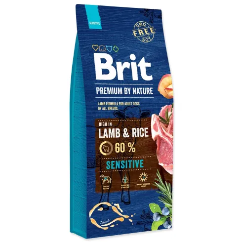 Krmivo Brit Premium by Nature Sensitive Lamb 15kg