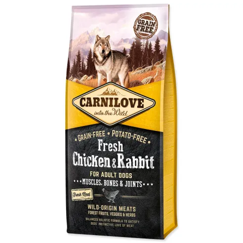 Krmivo Carnilove Dog Fresh Chicken & Rabbit 12kg