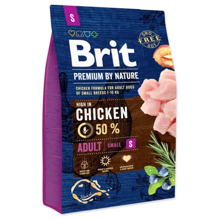 Krmivo Brit Premium by Nature Adult S 3kg