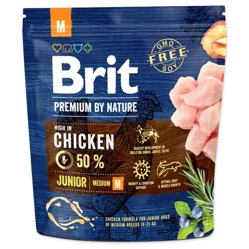 Krmivo Brit Premium by Nature Junior M 1kg