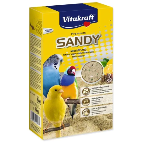 Piesok Vitakraft Sandy piesok pre malé papagáje 2kg