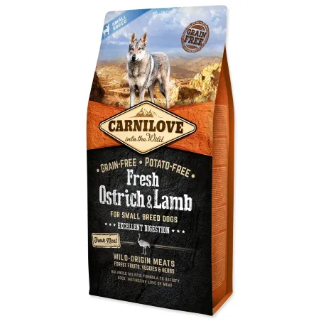 Krmivo Carnilove Dog Small Breed Fresh Ostrich & Lamb 6kg