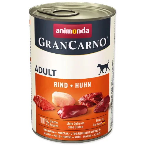 Konzerva Animonda Gran Carno Adult hovädzie a kura 400g