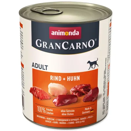 Konzerva Animonda Gran Carno Adult hovädzie a kura 800g