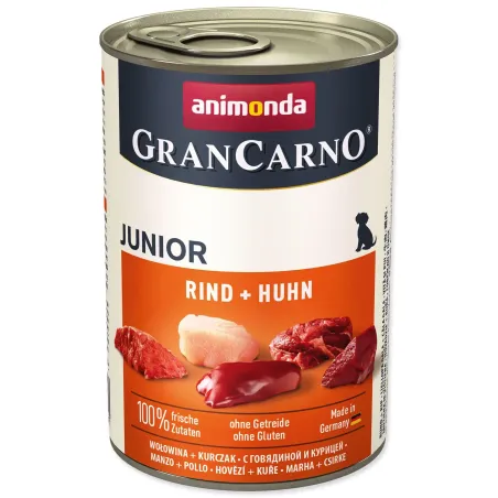 Konzerva Animonda Gran Carno Junior hovädzie a kura 400g