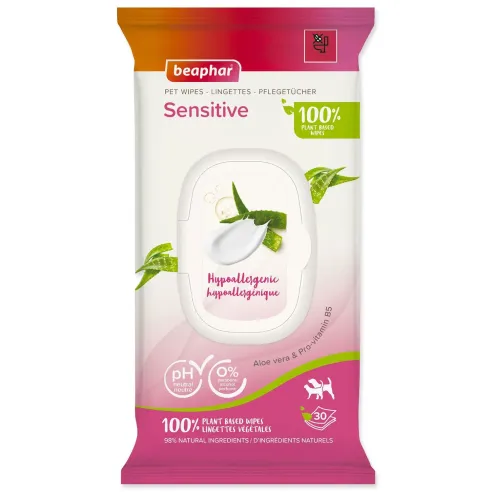 Obrúsky Beaphar BIO Sensitive 30 ks