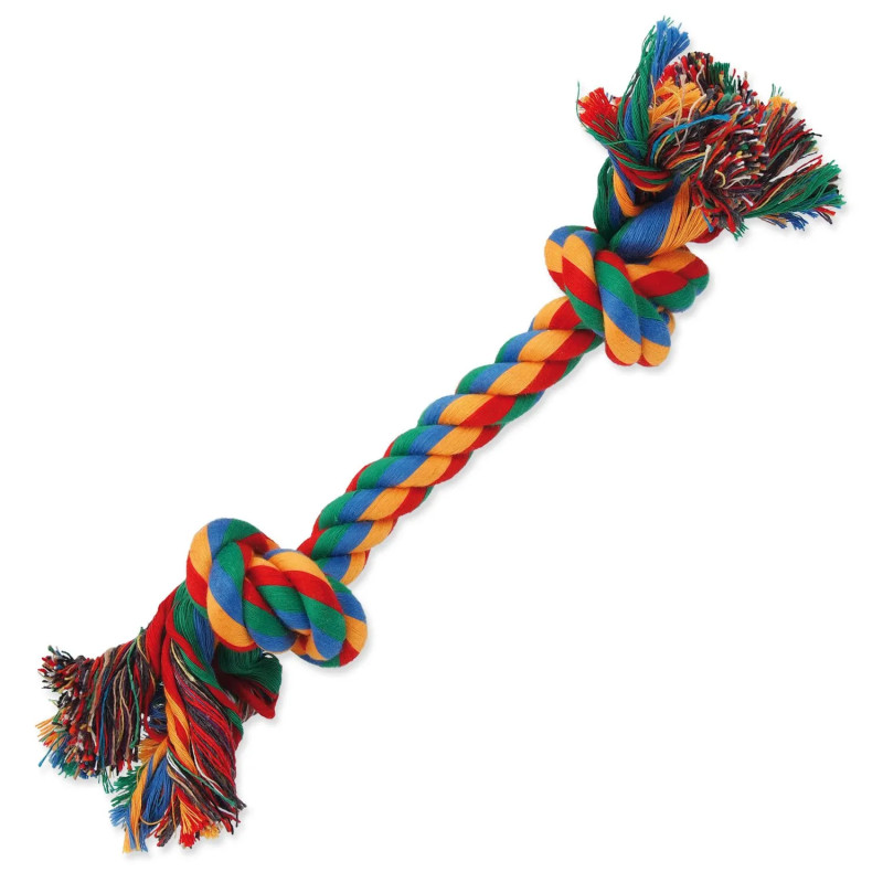 Dog Fantasy Hračka uzol 25 cm bavlna 2 knôty 25 cm Dog Fantasy Hračka uzol 25 cm bavlna 2 knôty 25 cm