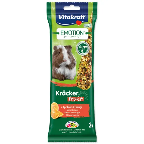 Tyčinky Vitakraft Emotion Kracker morča, s ovocím 2ks