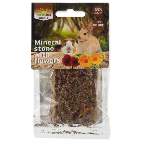 Blok Nature Land Nibble minerálny s kvetmi 100g