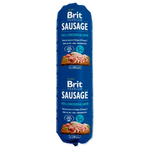 Saláma Brit Sausage kura a jahňa 800g