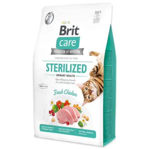 Krmivo Brit Care Cat Grain-Free Sterilized Urinary Health 2kg