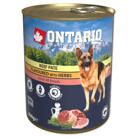 Konzerva Ontario hovädzie s bylinkami, paté 800g