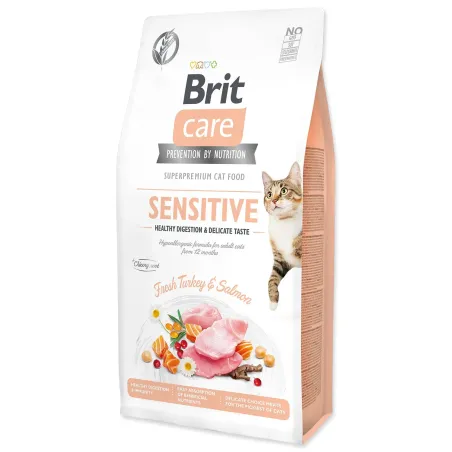 Krmivo Brit Care Cat Grain-Free sensitive Healthy Digestion & Delicate Taste 7kg