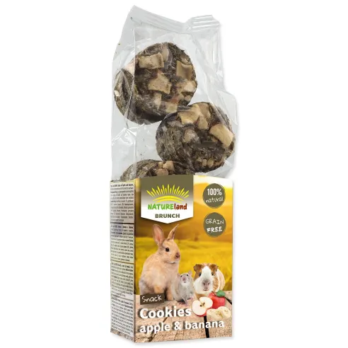 Pochúťka Nature Land Brunch sušienky s jablkami a banánmi 120g