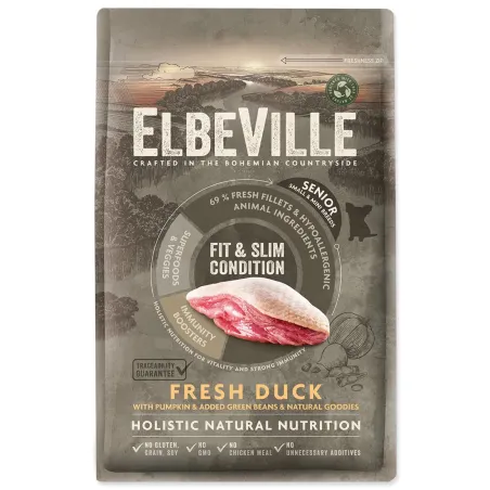 Krmivo ELBEVILLE Senior Mini Fit and Slim Condition Fresh Duck 4kg