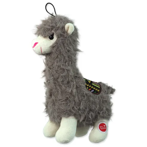 Hračka Dog Fantasy Stuffed Toy lama pískacia mix farieb 26cm