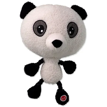 Hračka Dog Fantasy Big head panda plyšová pískacia 30cm