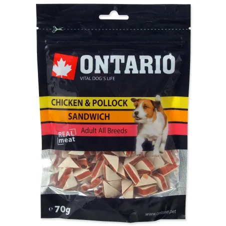 Pochúťka Ontario kura a treska, sendvič 70g