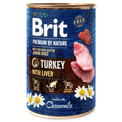 Konzerva Brit Premium by Nature morka s pečienkou 400g