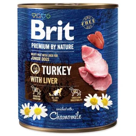 Konzerva Brit Premium by Nature morka s pečienkou 800g