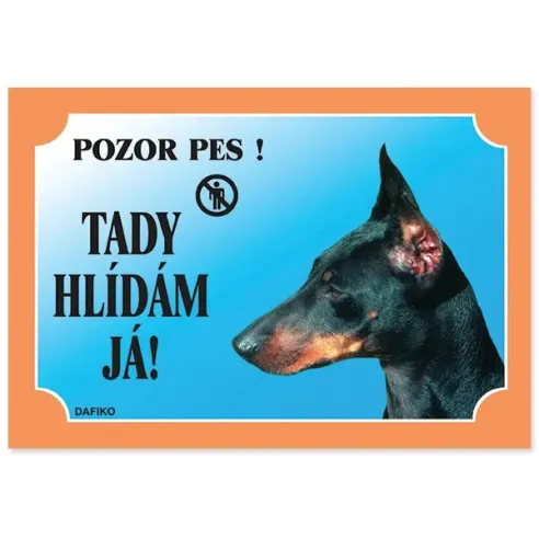 Tabuľka Dafiko doberman