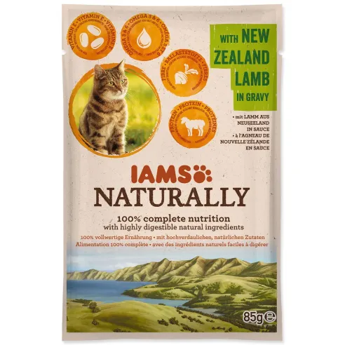 Kapsička IAMS Naturally jahňacie v omáčke 85g