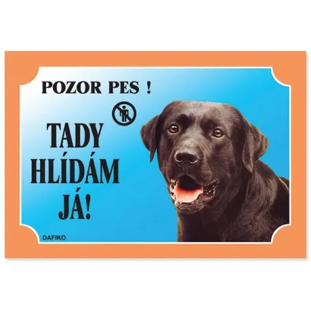 Tabuľka Dafiko labradorský retriever čierny