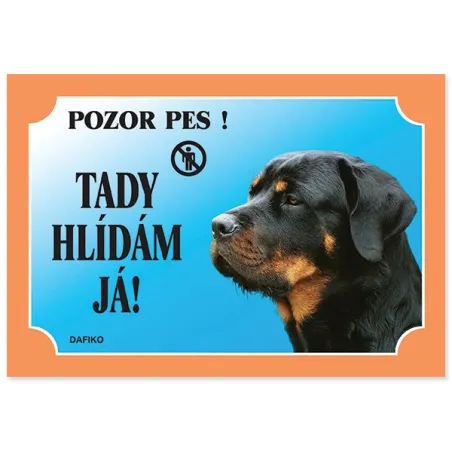 Tabuľka Dafiko rotweiler