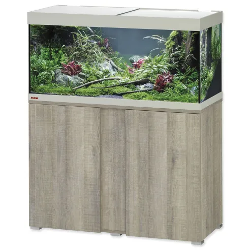 Akvarijný set Eheim so stolíkom Vivaline LED dub šedý 101x41x119 180l