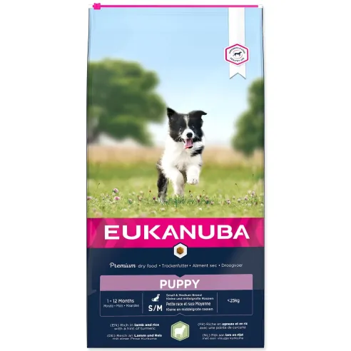 Krmivo EUKANUBA Puppy Small & Medium Lamb 12kg