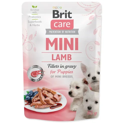 Kapsička Brit Care Mini jahňa, filety v omáčke 85g