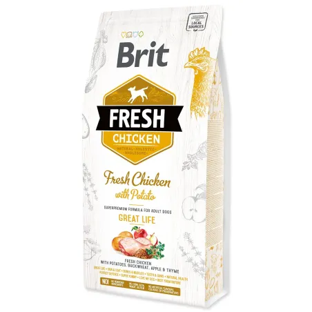 Krmivo Brit Fresh Chicken with Potato Adult Great Life 2,5kg