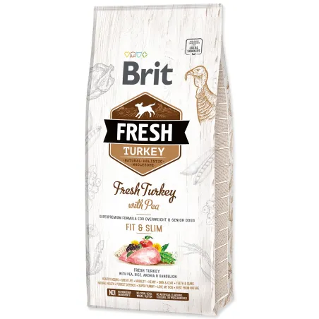 Krmivo Brit Fresh Turkey with Pea Light Fit & Slim 12kg