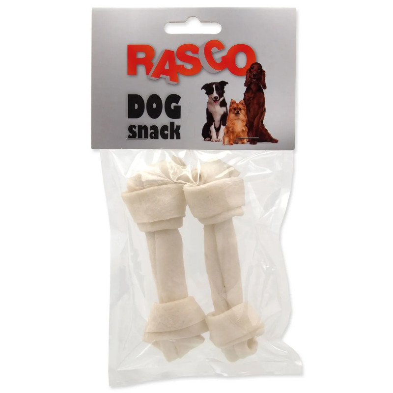 Pochúťka Rasco uzol byvolý biely 11cm 2ks Pochúťka Rasco uzol byvolý biely 11cm 2ks