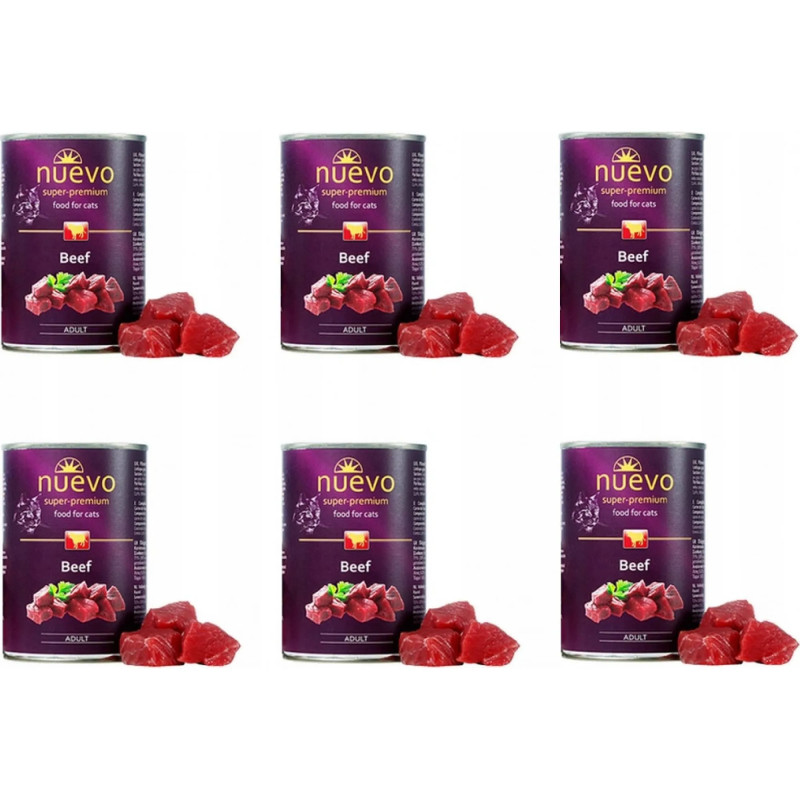 NUEVO cat Adult Beef bal. 6 x 400 g konzerva