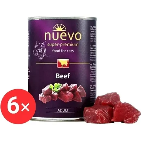 NUEVO cat Adult Beef bal. 6 x 400 g konzerva