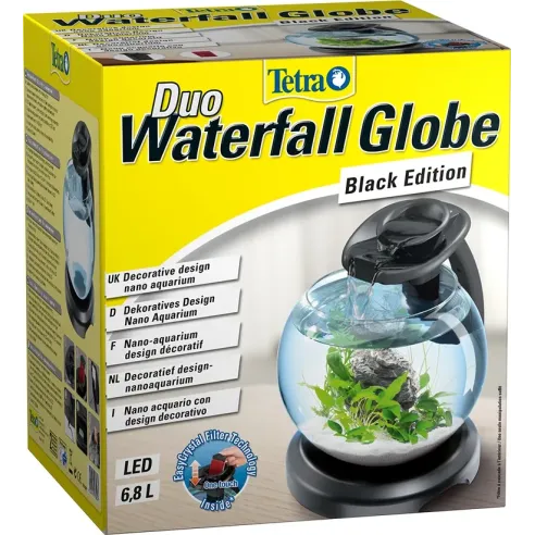 Tetra akvárium set Duo Waterfall 6,8 l čierne