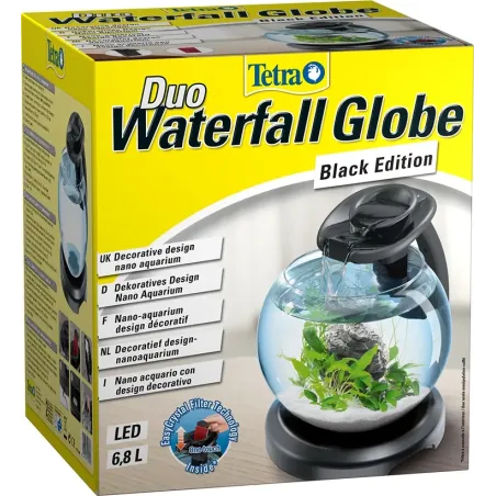 Tetra akvárium set Duo Waterfall 6,8 l čierne