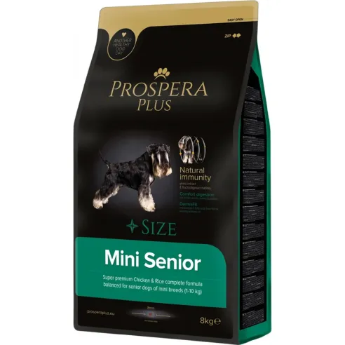 Krmivo Prospera Plus Mini Senior kura s ryžou 8kg