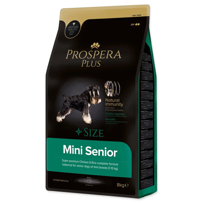 Krmivo Prospera Plus Mini Senior kura s ryžou 8kg