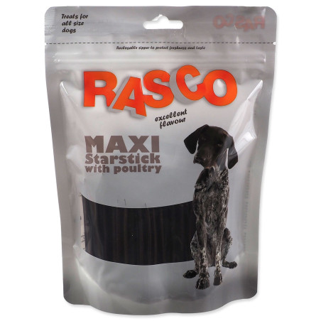 Pochúťka Rasco maxi tyčinka v tvare hviezdy s hydinou 10cm 450g