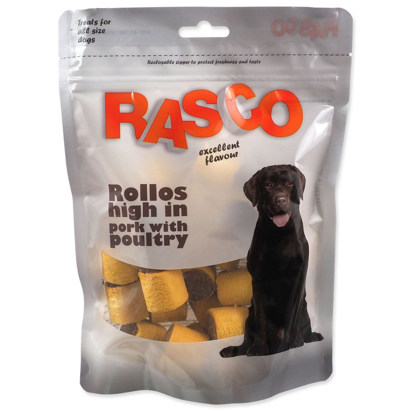 Pochúťka Rasco rolky bravčové s hydinou 3cm 320g