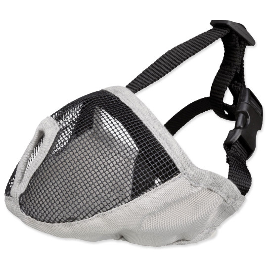 Náhubok short-nosed breeds polyester XS–S 15cm šedý