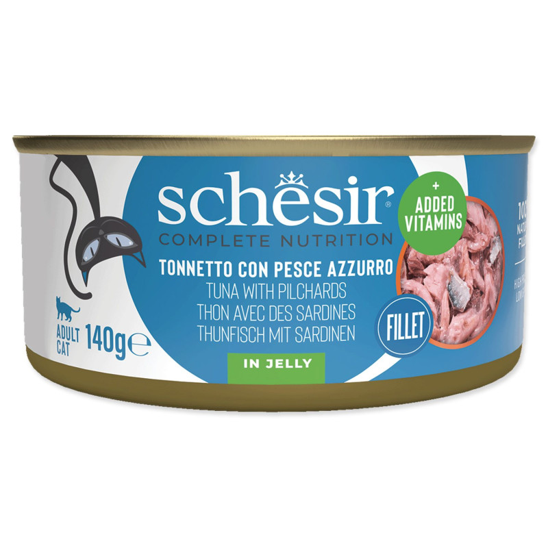 Konzerva SCHESIR tuniak a sardinky v želé 140g Konzerva SCHESIR tuniak a sardinky v želé 140g