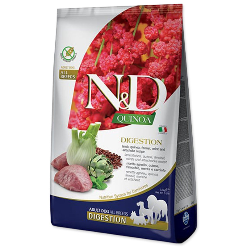 Krmivo N&D Dog Adult Quinoa Digestion Lamb & Fennel 7kg